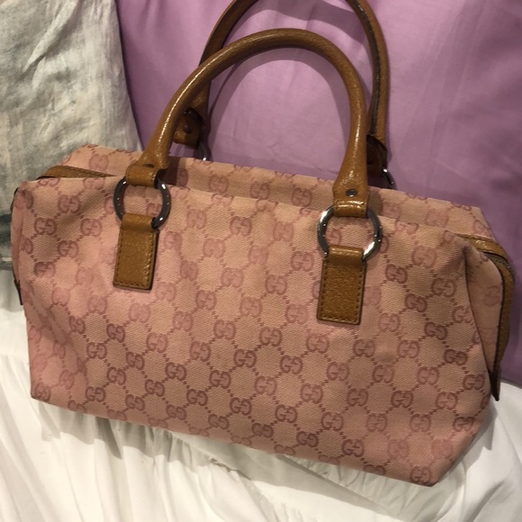 Gucci Pink GG Canvas Satchel, Great Condition❤️ - Picture 4 of 16